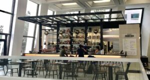 The bar and seating at Bar Bantam