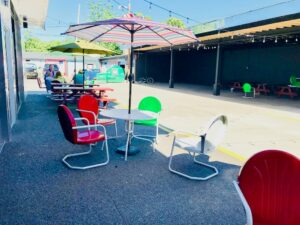 colorful outdoor summer furniture