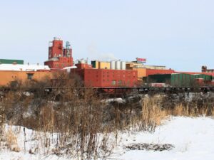 Genesee Brewing Company in winter