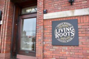Entrance to Living Roots Wine & Co.