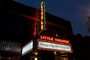 The Marquee outside The Little Theatre