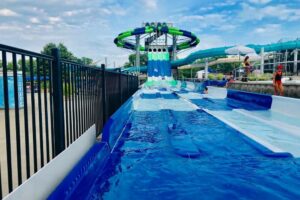 The water slides at Seabreeze