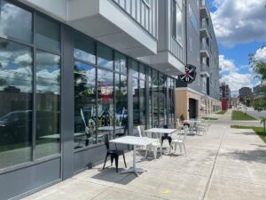 Strong Hearts Syracuse outdoor seating