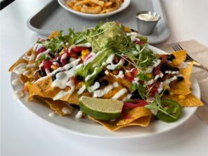 Loaded Nachos at Strong Hearts Cafe