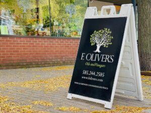 F. Oliver's signage outdoors