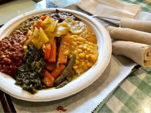 Vegan lunch buffet options
