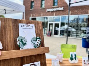 plant earrings at THEMATA