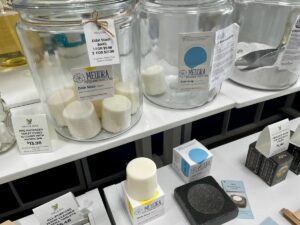 Eco-friendly dish soap bars at What's Good.