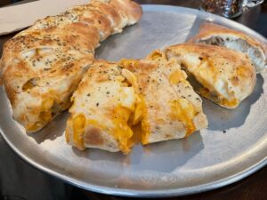 The vegan buffalo chick'n stromboli at Stromboli's