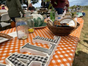 Fall table at Mockingbird Farm Sanctuary