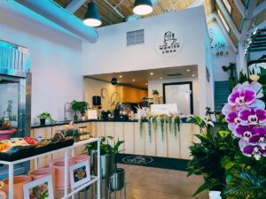 The counter at Winter Swan Coffee