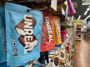 Unreal Dark Chocolate Coconut Bars for sale at Lori's Natural Foods.