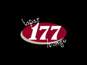 Tapas 177 logo on a black background