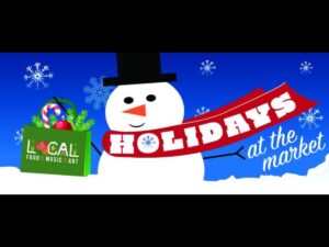 Holiday at the Public Market Snowman graphic