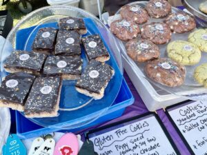 Long Weekend Bakeshop's cookies at Rochester VegFest in 2024.
