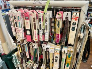Zippers at SewGreen Rochester