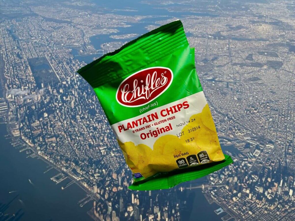 Snack sized bag of Chifles Plantain Chips