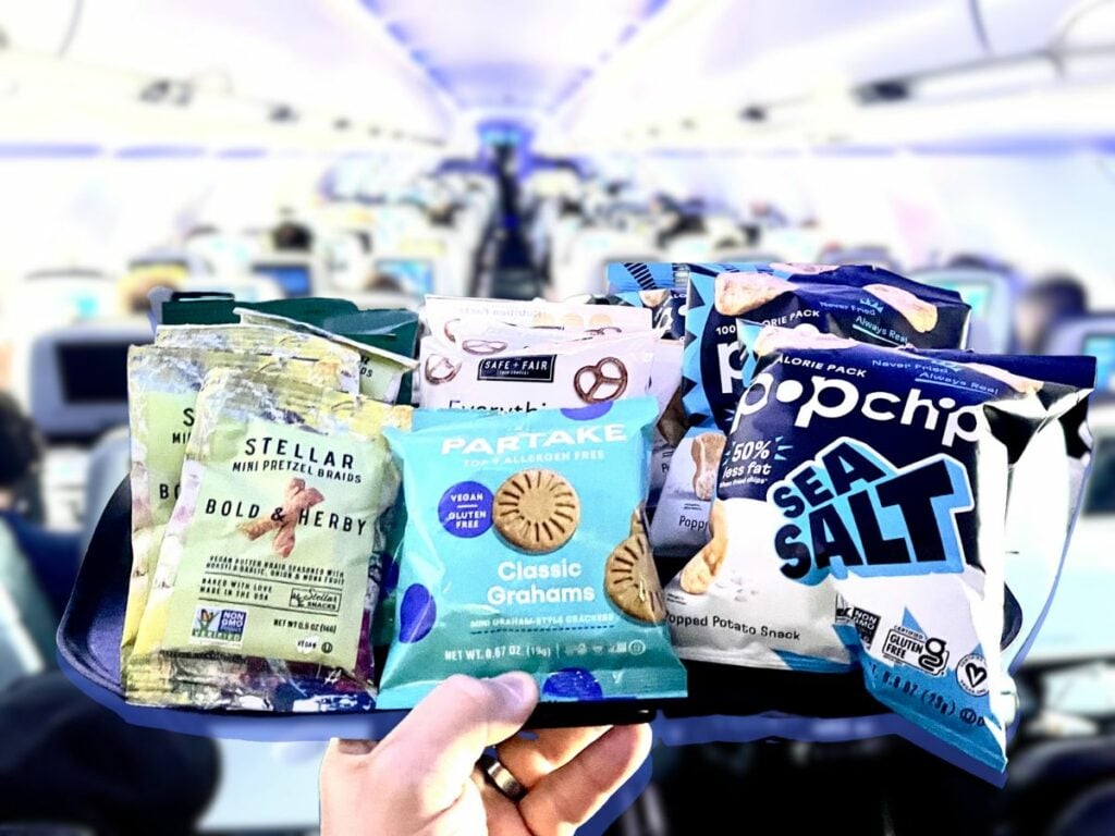 Vegan snack options onboard JetBlue Airways