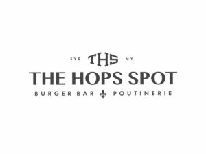 The Hops Spot Logo with the tagline 'Burger Bar and Poutinerie'