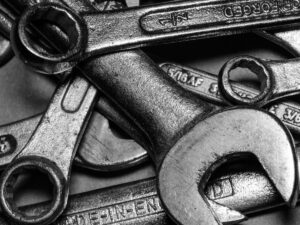 pile of wrenches