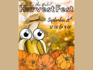 Lori's Harvest Fest poster, Saturday, Sept. 20th, noon-4pm.