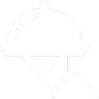 Hand hoding a platter icon