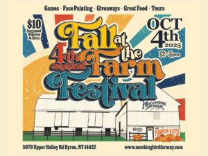 Mockingbird Farm's 4th Annual Fall at the Farm illustrated Festival poster