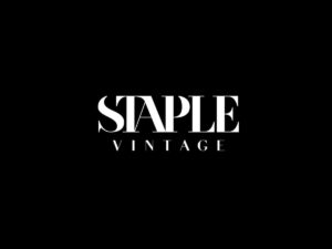 Black and white Staple Vintage logo