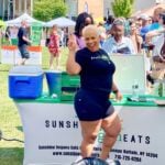 Nikki, owner of Sunshine Vegan Eats at the 2024 Roc VegFest