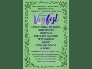 Syracuse VegFest Poster for 2025