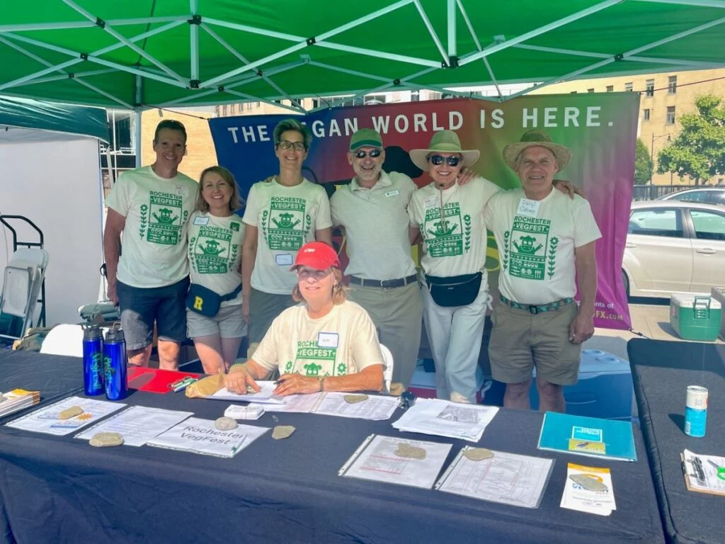Official Rochester VegFest tent at the 2024 fest.